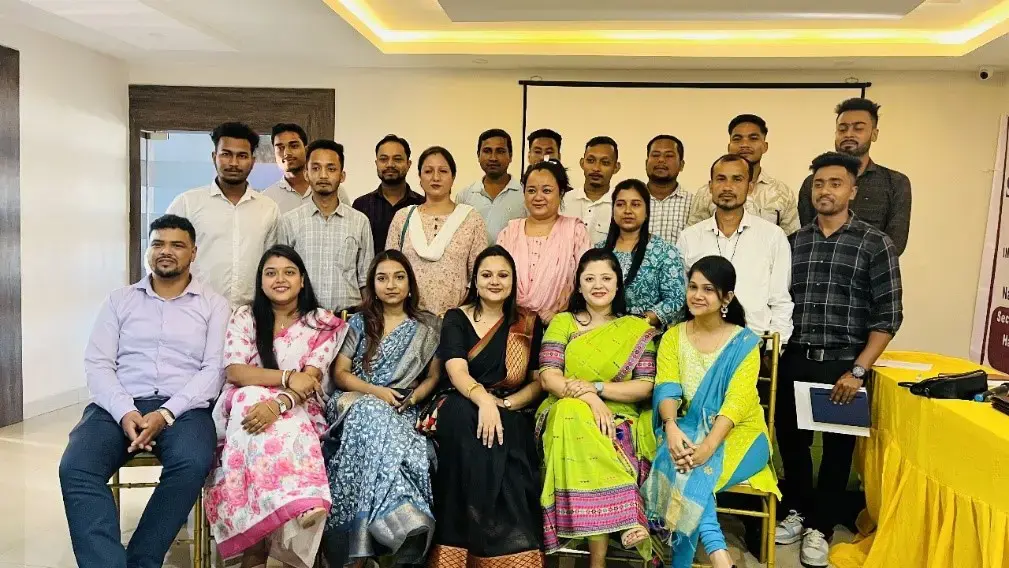 Group photo with vocational teachers Assam